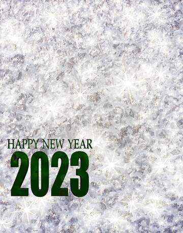 FX №216424 Frost Texture glass window. 2023 happy new year