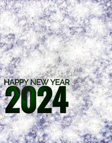 FX №216424 Frost Texture glass window. 2024 happy new year