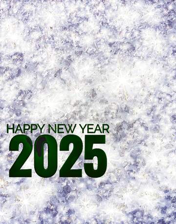 FX №216424 Frost Texture glass window. 2025 happy new year