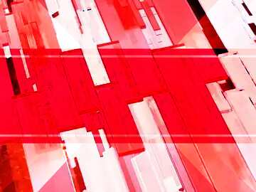 FX №216099 Creative 3d abstract squares lines modern red background Technology Template