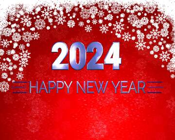 FX №216210 Red Christmas background Shiny happy new year 2024background blue