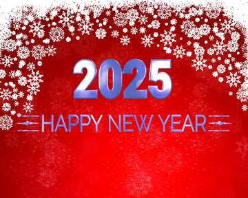 FX №216210 Red Christmas background Shiny happy new year 2025background blue