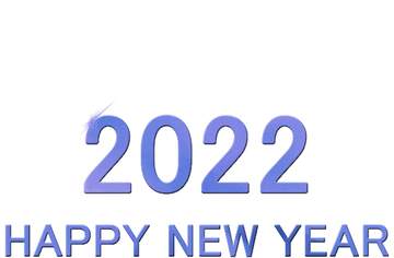 Shiny happy new year 2022 background blue bottom