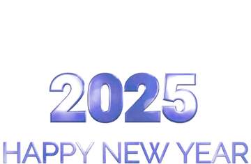 Shiny happy new year 2025 background blue bottom