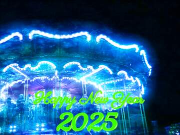 FX №216344 Carousel holiday winter  2024 happy new year