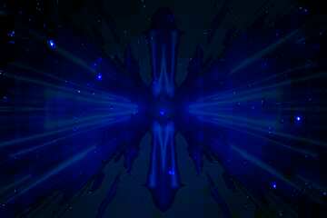 FX №216805 Starry night sky Techno neon blue Lights
