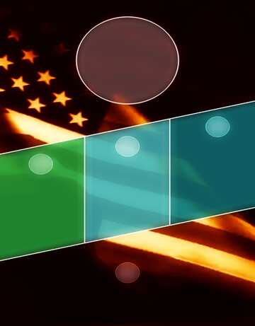 FX №216389 American Flag dark background template