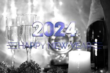 FX №216273 Retro background Happy New Year 2024
