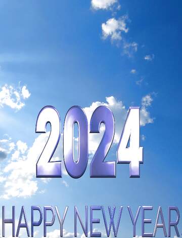 FX №216233 Blue heaven Happy New Year 2024