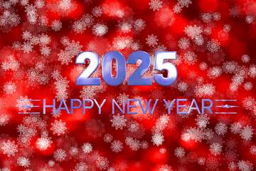 FX №216267 Background Christmas and Happy New Year 2025 Blue