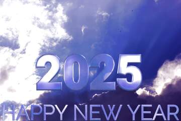 FX №216235 Dark blue sky Happy New Year 2025