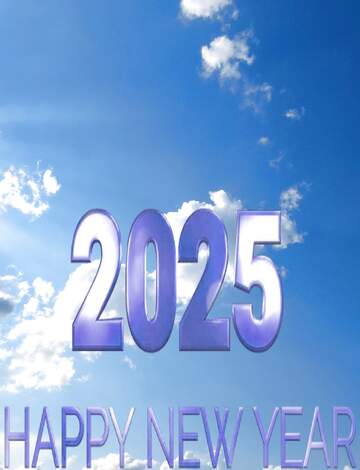 FX №216233 Blue heaven Happy New Year 2025