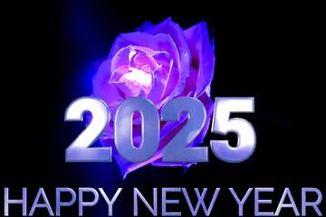 FX №216240 Blue Rose Happy New Year 2025