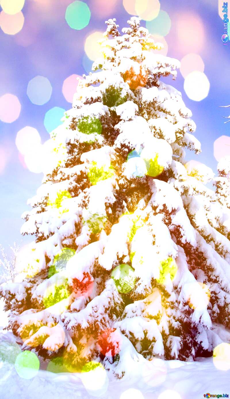 Christmas Snow tree №10551