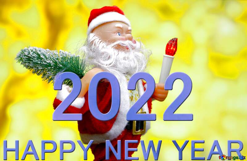 Toys Christmas 2022 Banner Download Free Picture New Year`s Card With Cheerful Santa Claus Toy Brings  Christmas Tree At Glow Gold Bokeh Background. Copyspace Concept For Market  Banner, Poster, Congratulations Card. 2022 On Cc-By License ~