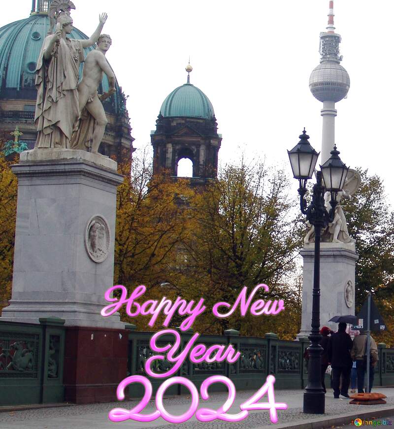 Berlin Sculpture happy new year 2024 №11537