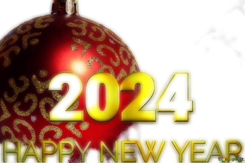Download free picture Happy New year. Postcard. 2024 gold on CCBY