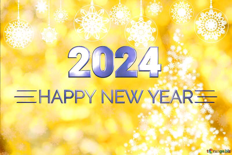 New year golden background Happy New Year 2024 №40684