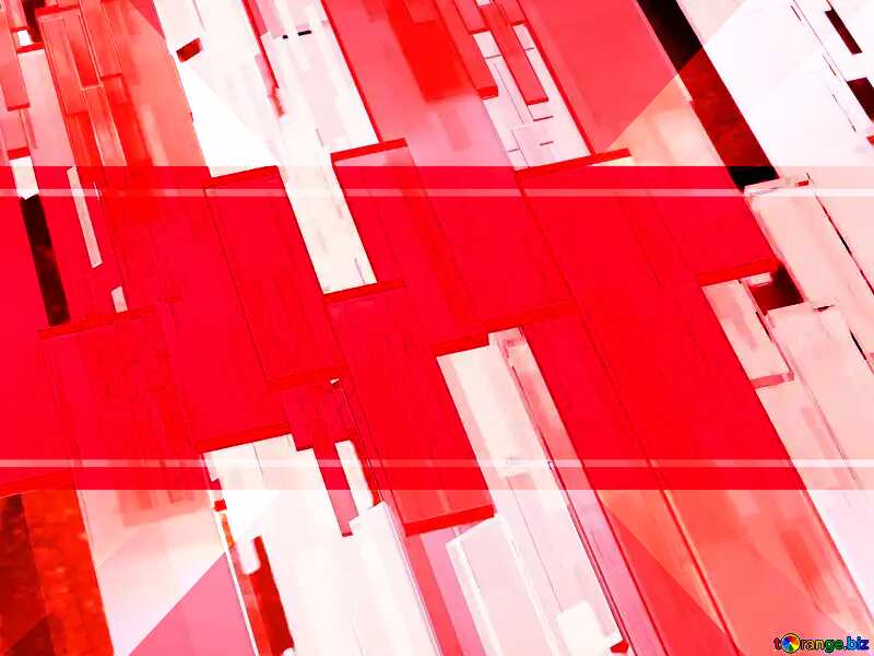 Creative 3d abstract squares lines modern red background Technology Template №54512