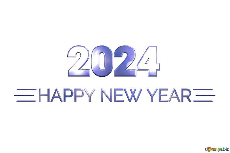 Shiny happy new year 2024 background blue №56235