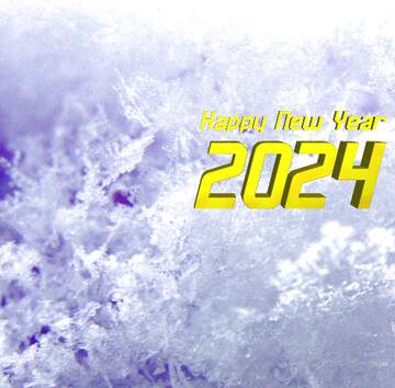FX №217687 Macro snow happy new year 2024