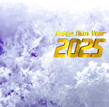 FX №217687 Macro snow happy new year 2025