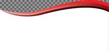 FX №218523 Red curved ribbon