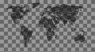 FX №219017 World  map concept binary code digital abstract