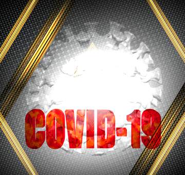 FX №219251 Carbon Background Covid-19 Coronavirus art 3D render