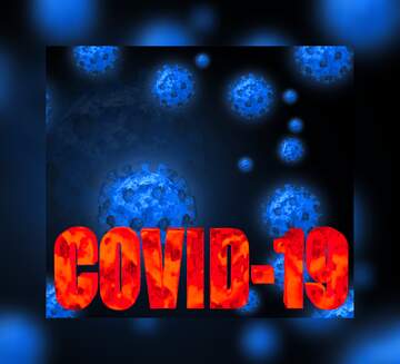 FX №219295 Corona virus Coronavirus blue dark background