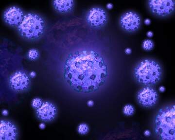 FX №219315 Corona virus Coronavirus dark night blue background