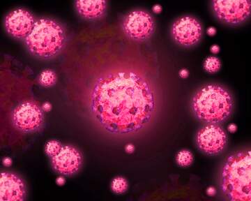 FX №219299 Corona virus Coronavirus dark violet background