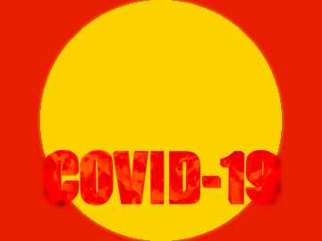 FX №219137 Yellow frame Corona virus Covid-19 Coronavirus disease 2019 2020