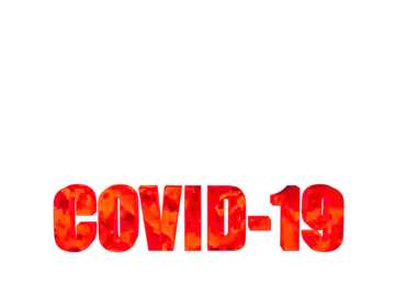 FX №219144 3d red text lettering on white background Corona virus Covid-19 Coronavirus disease 2019 2020