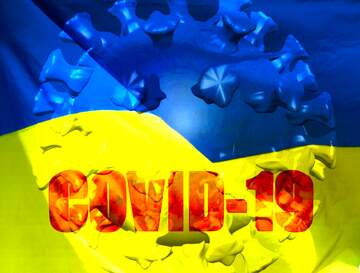 FX №219250 Covid-19 in Ukraine Coronavirus art 3D render