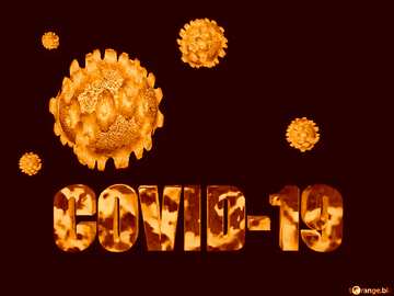 FX №219155 Gold Covid-19 Coronavirus dark background
