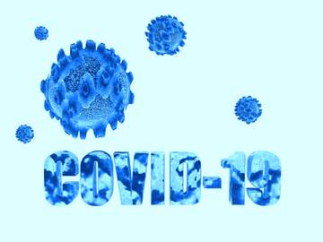 FX №219161 Covid-19 Coronavirus background blue