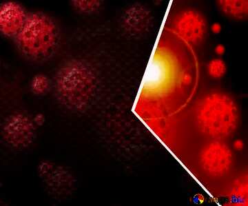 FX №219337 Red carbon hi-tech template virus background