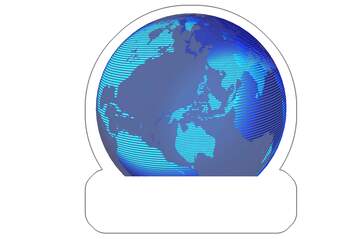 FX №219951 Sticker world earth