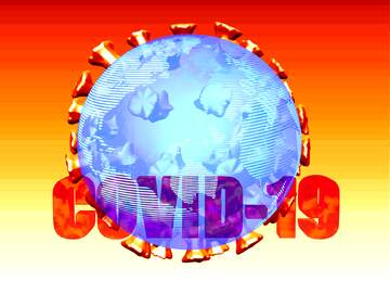 FX №219247 World earth Covid-19 Coronavirus art 3D render