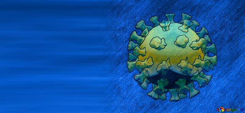 Blank banner Covid-19 Coronavirus art 3D render №54737