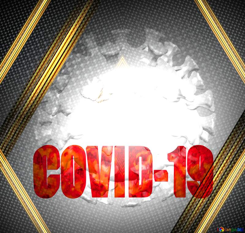 Carbon Background Covid-19 Coronavirus art 3D render №54736