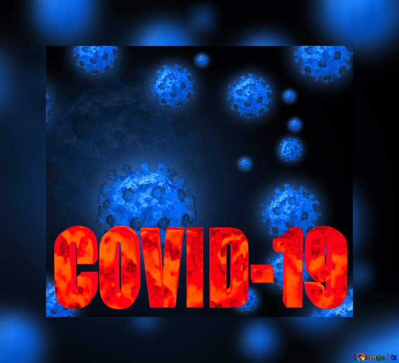 Corona virus Coronavirus blue dark background №54739