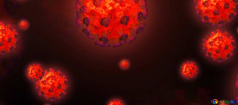 Corona virus Coronavirus dark banner background №54739