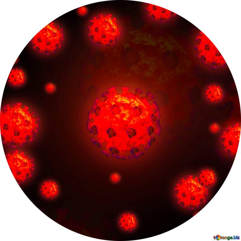 Corona virus Coronavirus dark circle background №54739