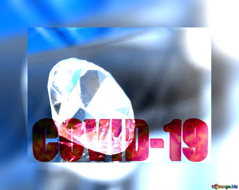 diamond polygonal techno color background 3d text Corona virus Covid-19 Coronavirus disease 2019 2020 №52795
