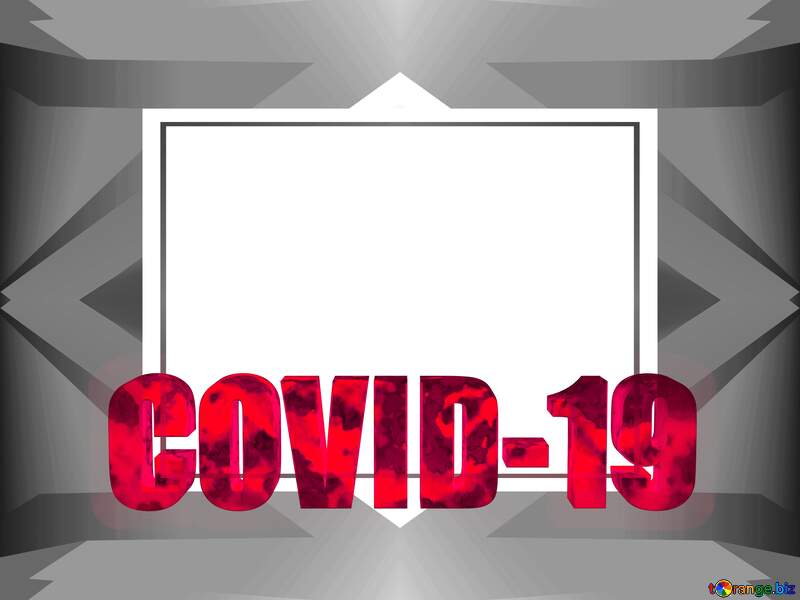 Gray frame Corona virus Covid-19 Coronavirus disease 2019 2020 №54732