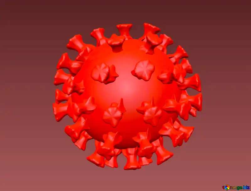 Ice blue Covid-19 Coronavirus art 3D render №54736