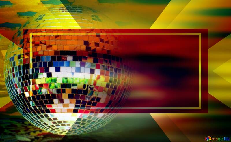 Disco music template background №53395