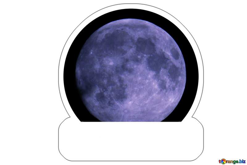 Sticker Blue moon №24178